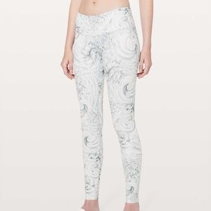 Lululemon Wunder Under Low-Rise Tight 28" Twine White Multi Size 4